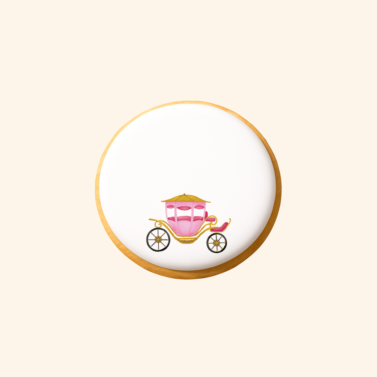 Biscuit imprimé anniversaire - Carrosse