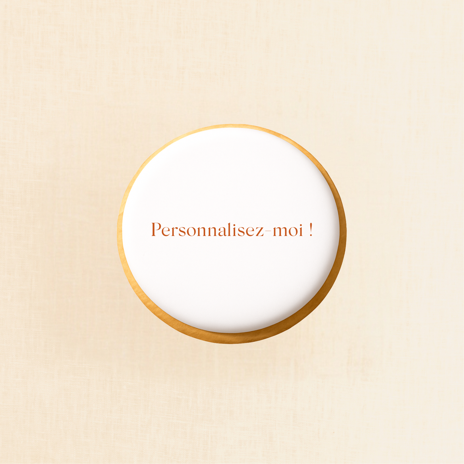 Biscuits personnalisés glacés