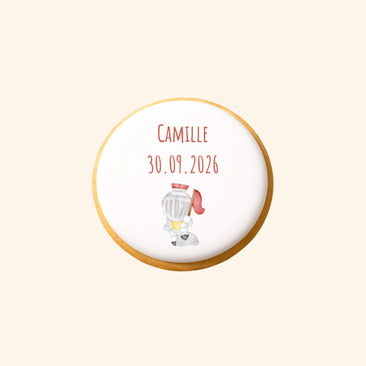 Biscuit imprimé anniversaire - Chevalier