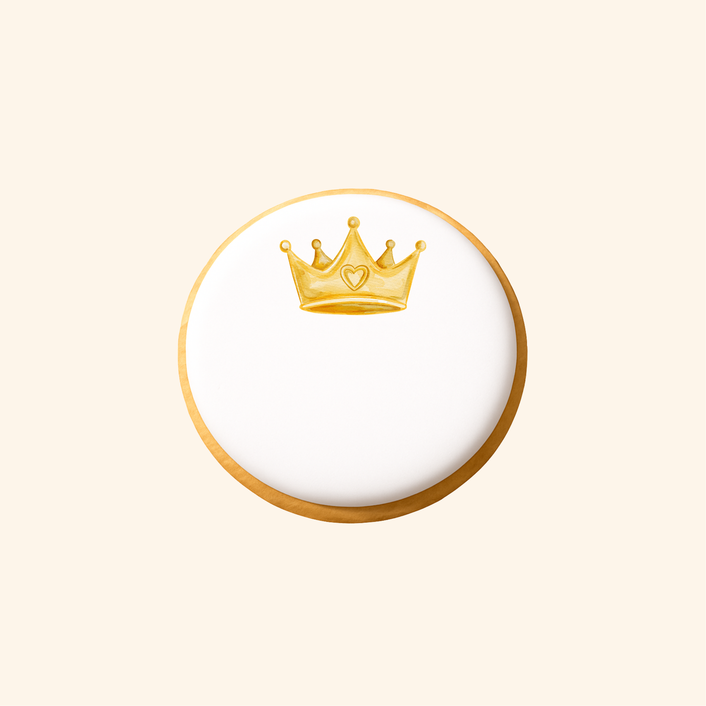 Biscuit imprimé anniversaire - Couronne