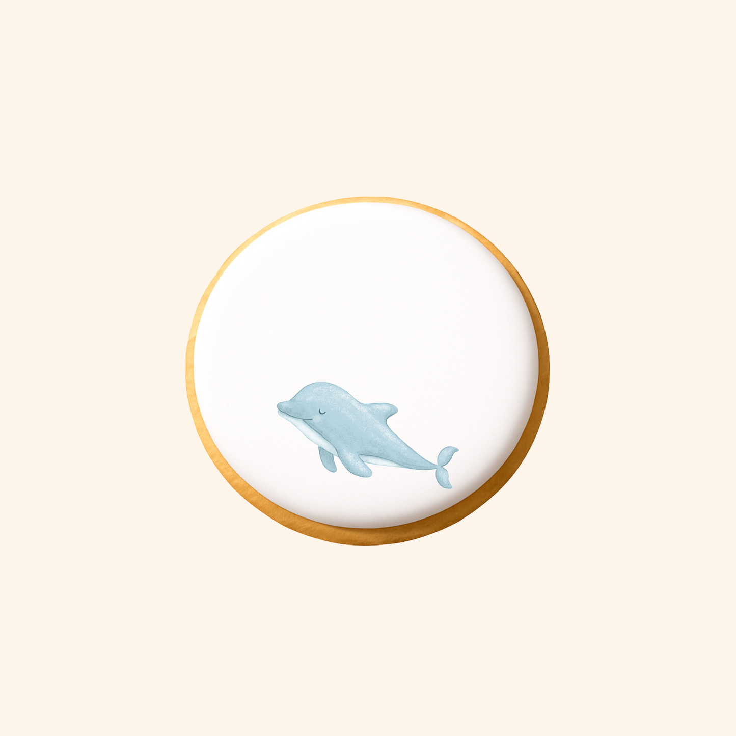 Biscuit imprimé anniversaire - Dauphin