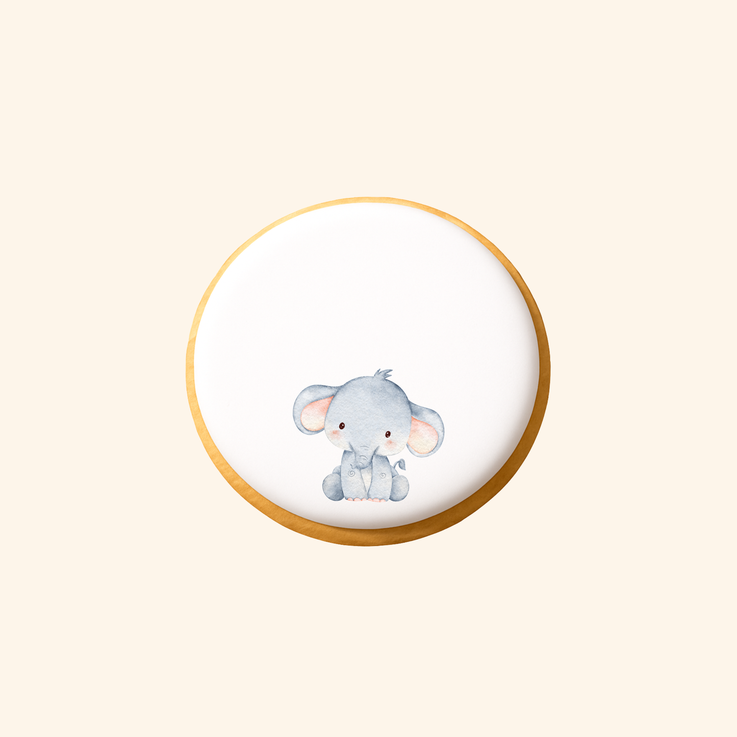 Biscuit imprimé anniversaire - Eléphant