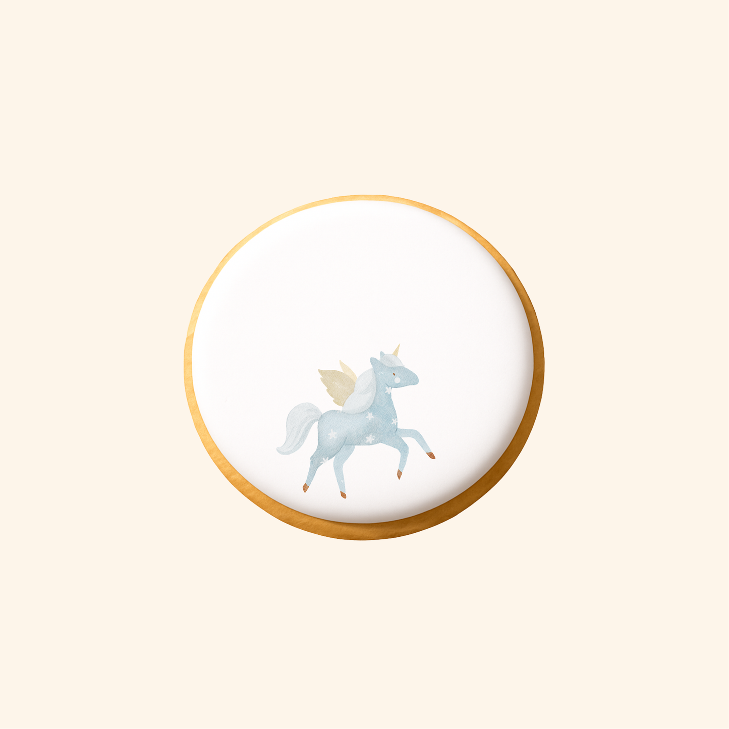 Biscuit imprimé anniversaire - Licorne