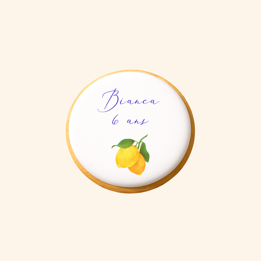 Biscuit imprimé anniversaire - Napoli