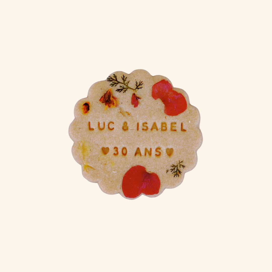 Galletas de flores personalizadas