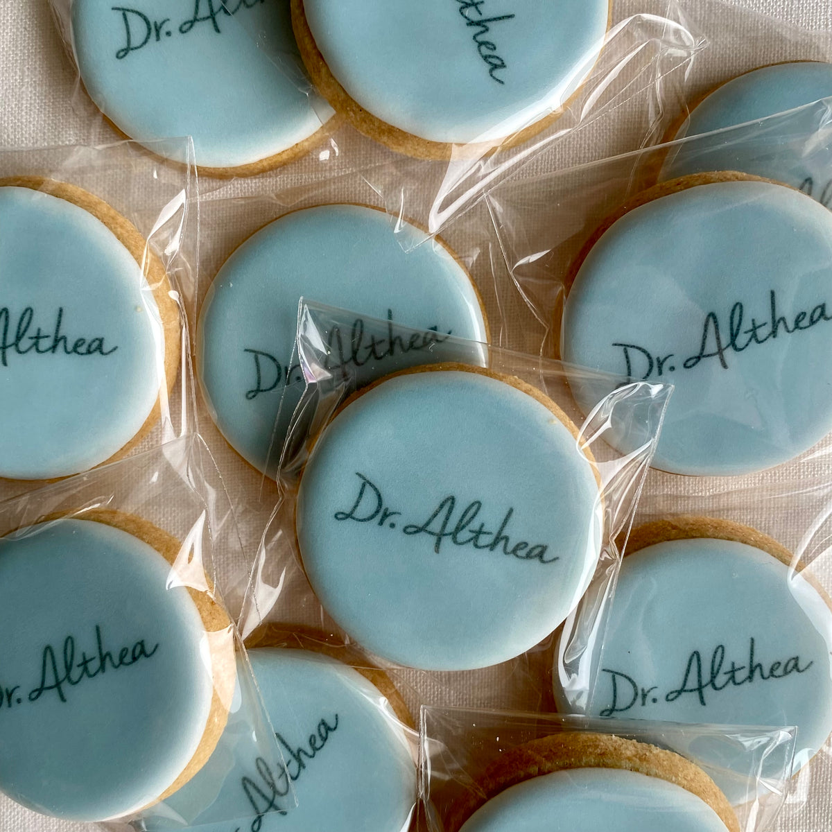 Biscuits personnalisés glacés