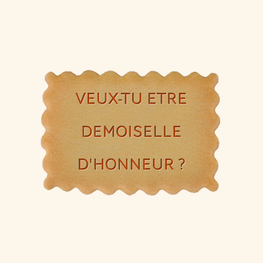 Coffret de 8 biscuits demande demoiselle d'honneur – Veux-tu être demoiselle d'honneur ?